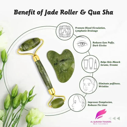 Flawless Jade Roller With Stone