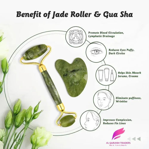 Flawless Jade Roller With Stone